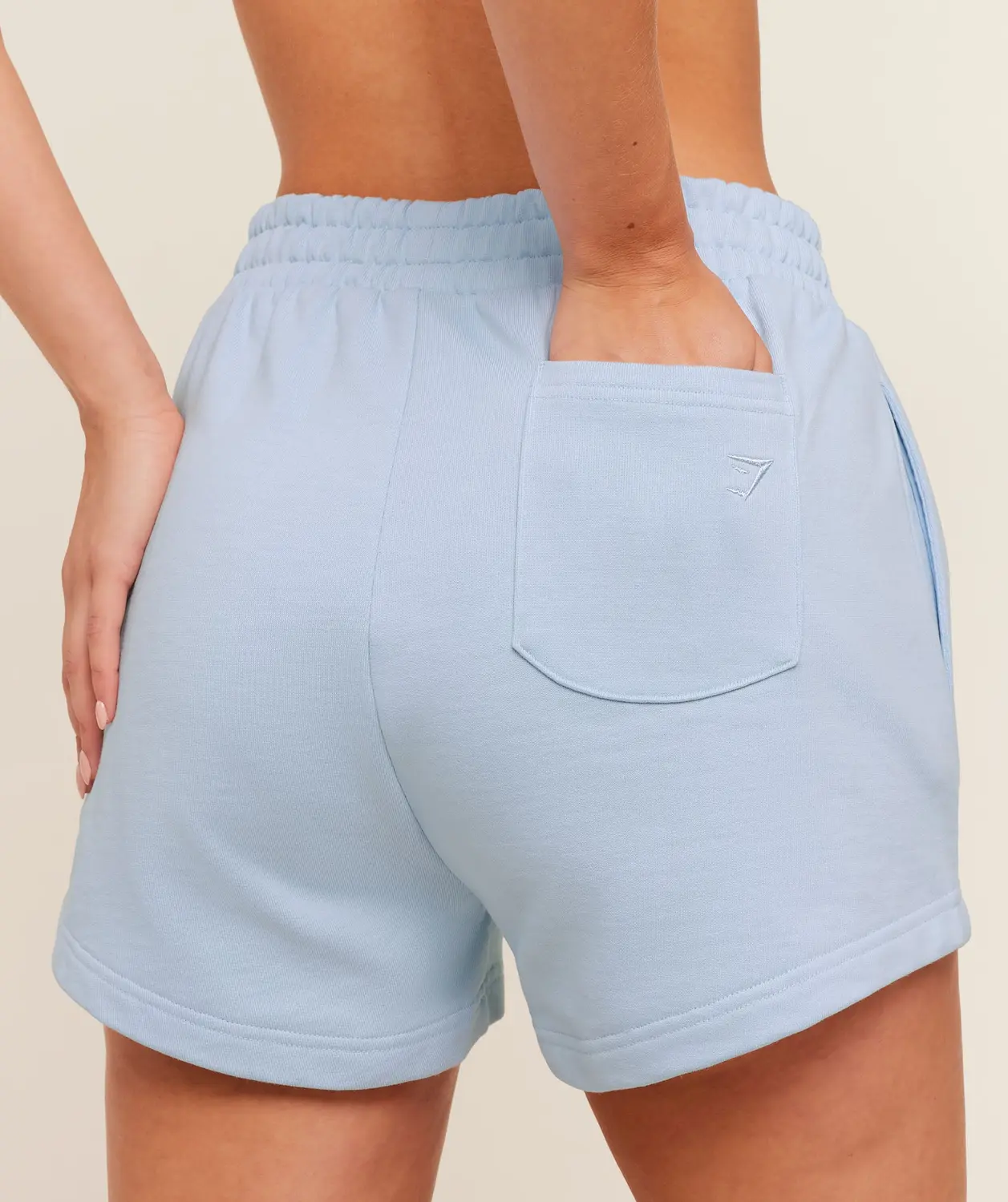 Script Embroidery Shorts Oversized Fit - Image 6