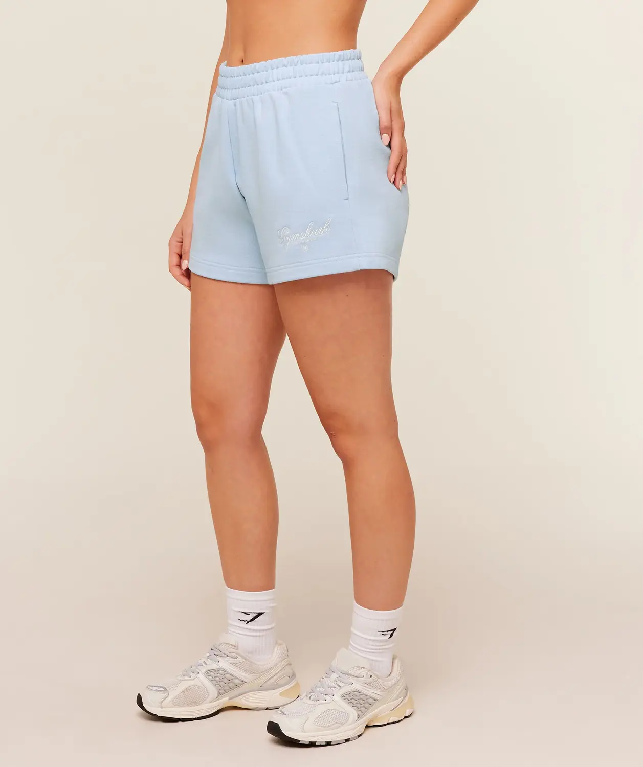 Script Embroidery Shorts Oversized Fit - Image 3
