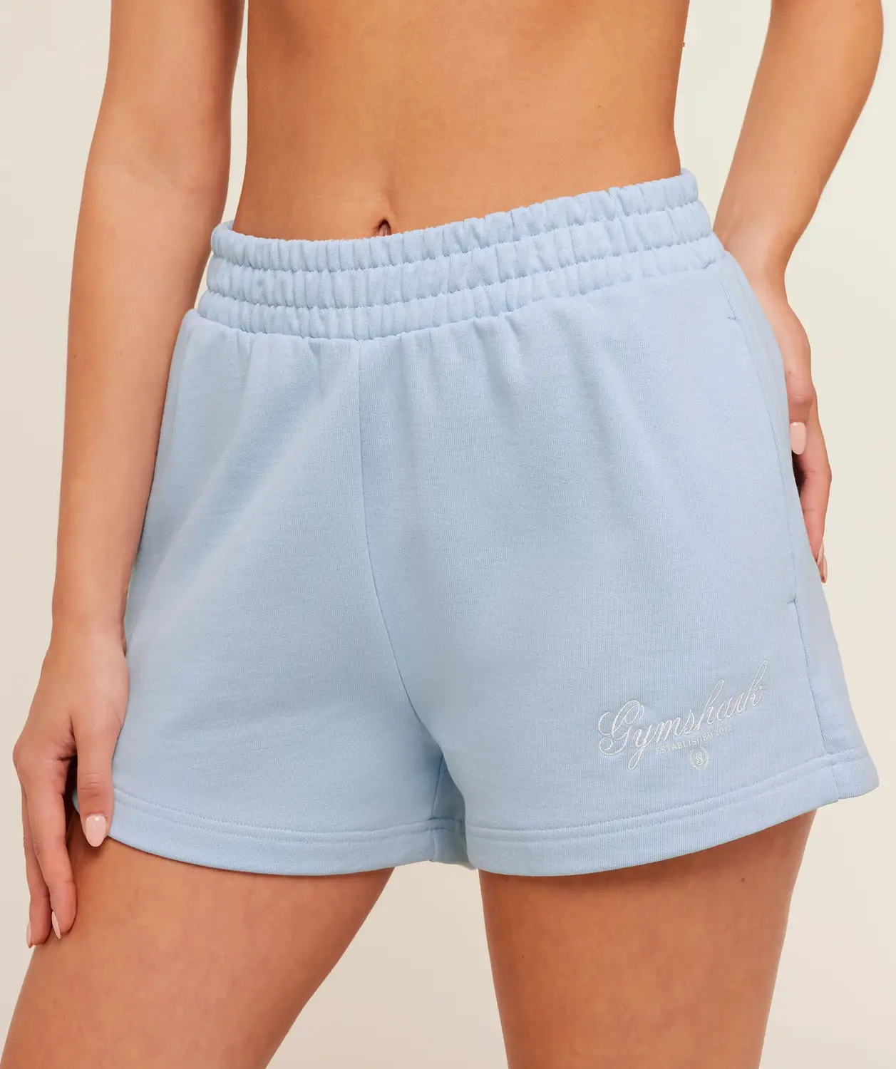 Script Embroidery Shorts Oversized Fit - Image 5